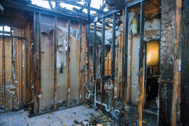 Professional Emergency Fire Damage Restoration technician working in Cottage Grove, MN
